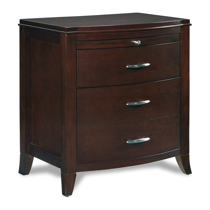 Brighton Two Drawer Nightstand by Modus in Cinnamon — on a white background