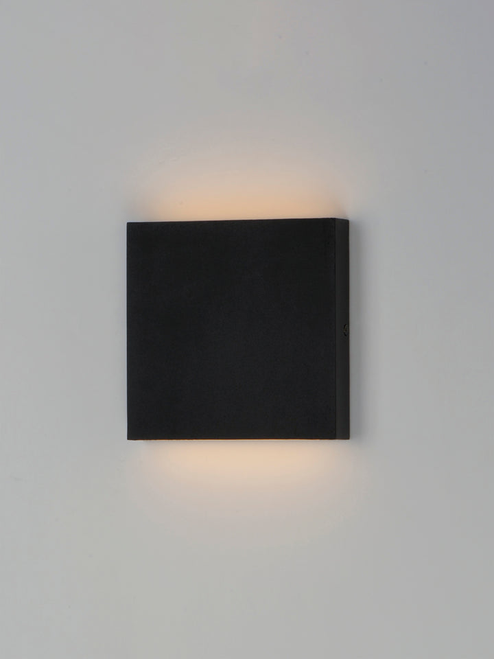 Brik 4.75" LED Outdoor Wall Sconce by ET2 Lighting, styled view 1