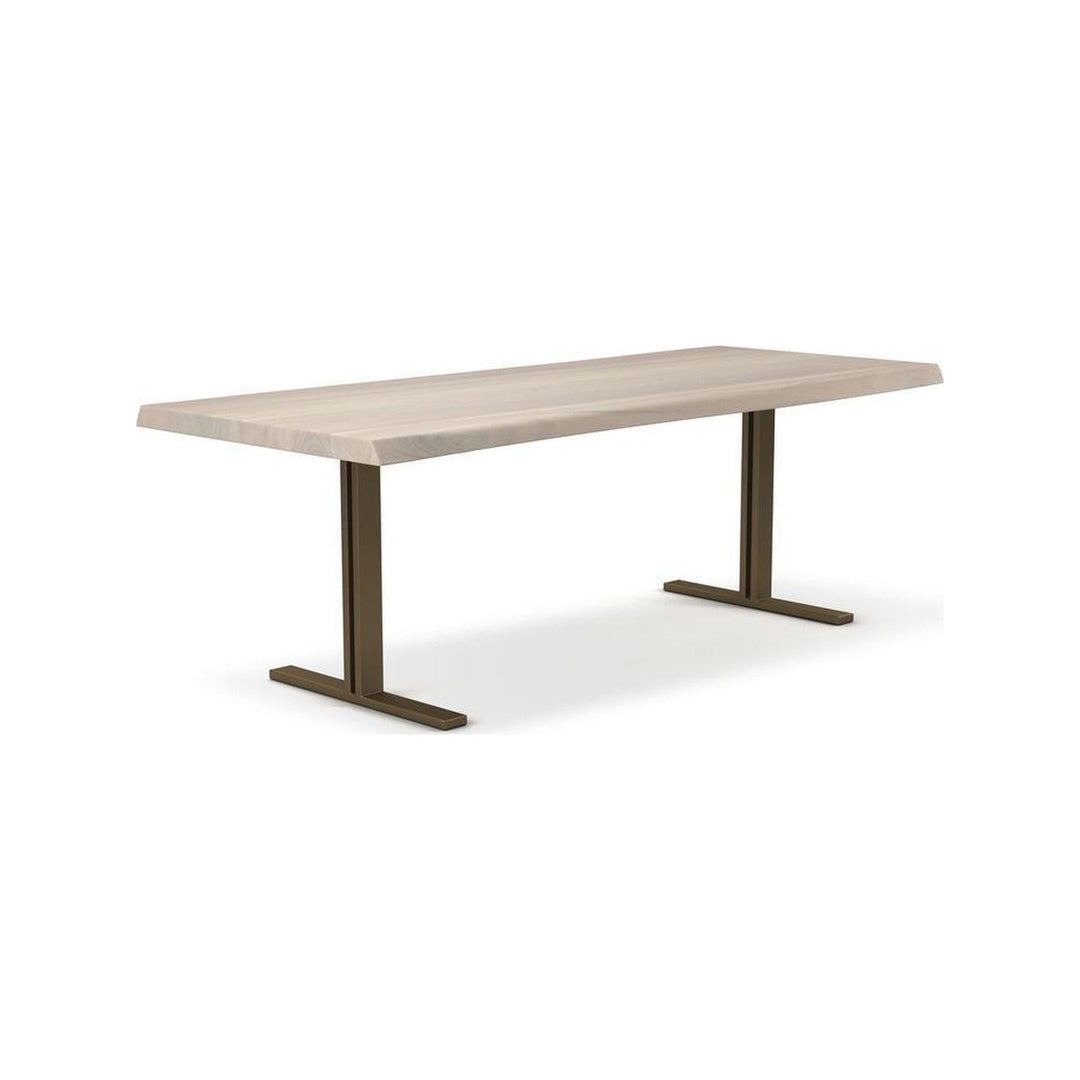 Brooks Natural Edge Dining Table - T Base Urbia