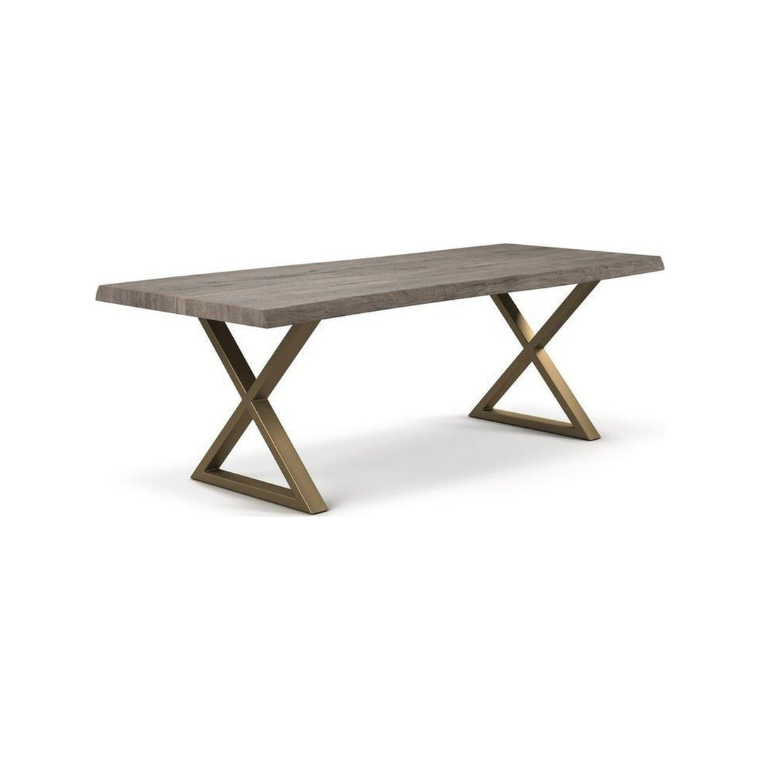 Brooks Natural Edge Dining Table - X Base Urbia