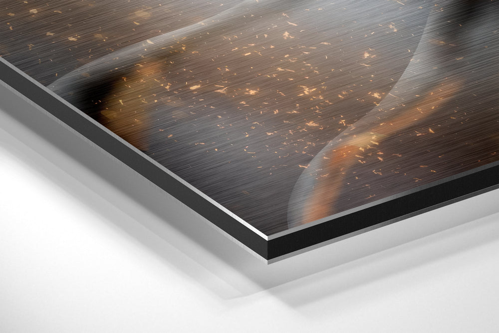 Deathstroke Brushed Aluminium Dibond Wall Art.