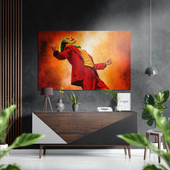 Joker Brushed Aluminium Dibond Wall Art.