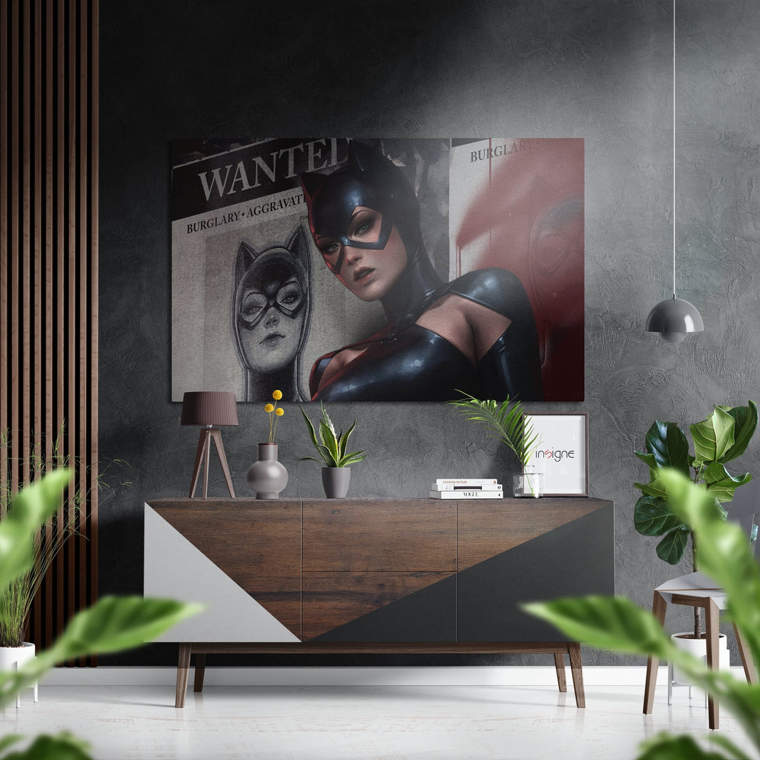 Catgirl Brushed Aluminium Dibond Wall Art.