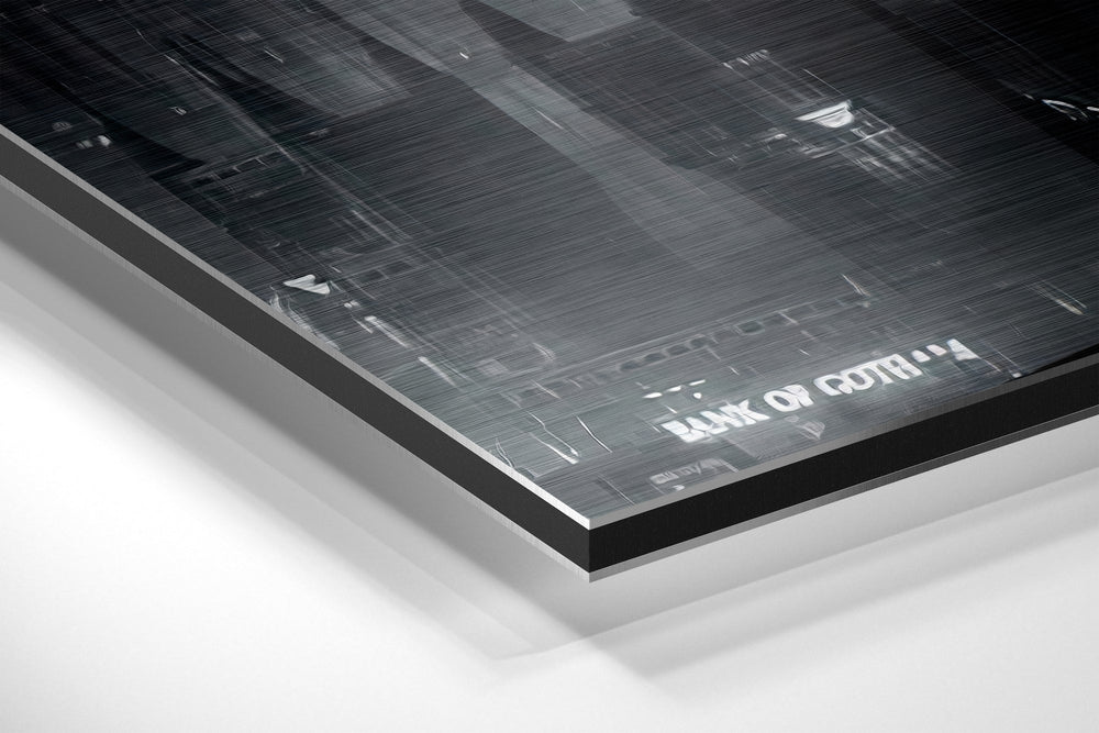 Batman Brushed Aluminium Dibond Wall Art.