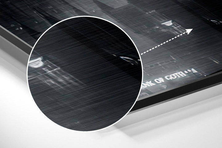 Batman Brushed Aluminium Dibond Wall Art.