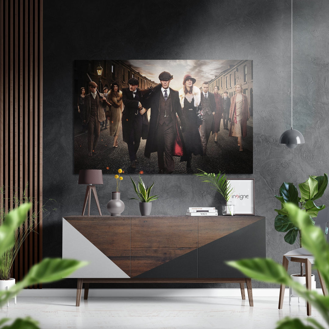 Peaky Blinders Brushed Aluminium Dibond Wall Art.