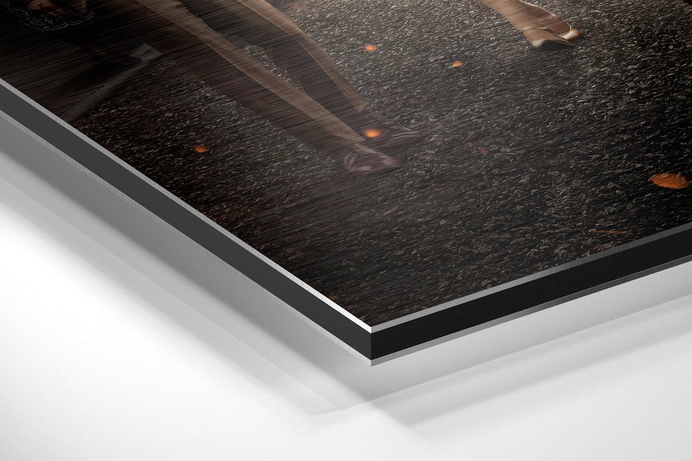 Peaky Blinders Brushed Aluminium Dibond Wall Art.