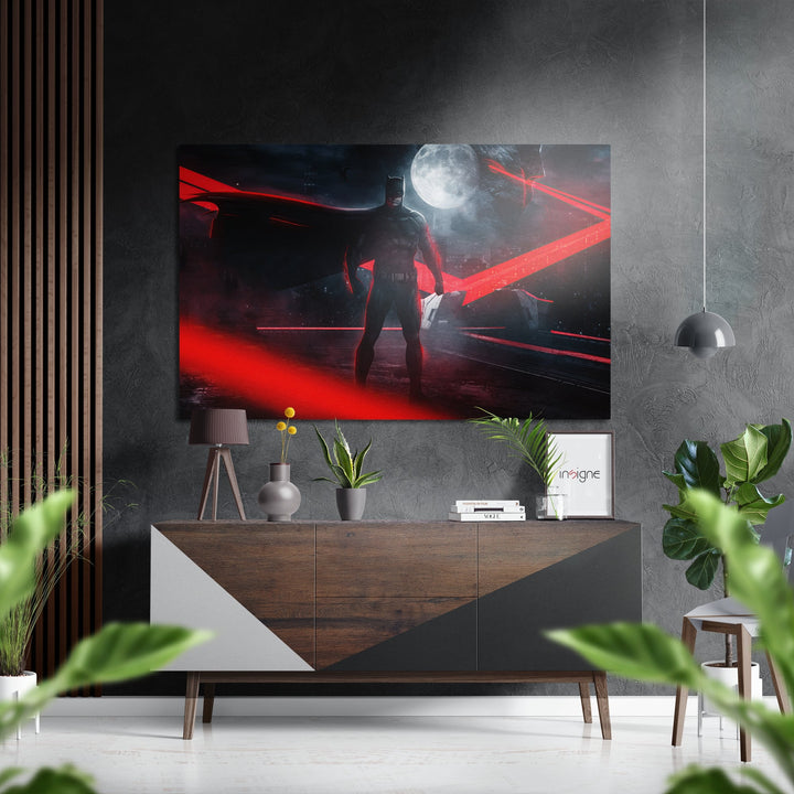 Batman Brushed Aluminium Dibond Wall Art.