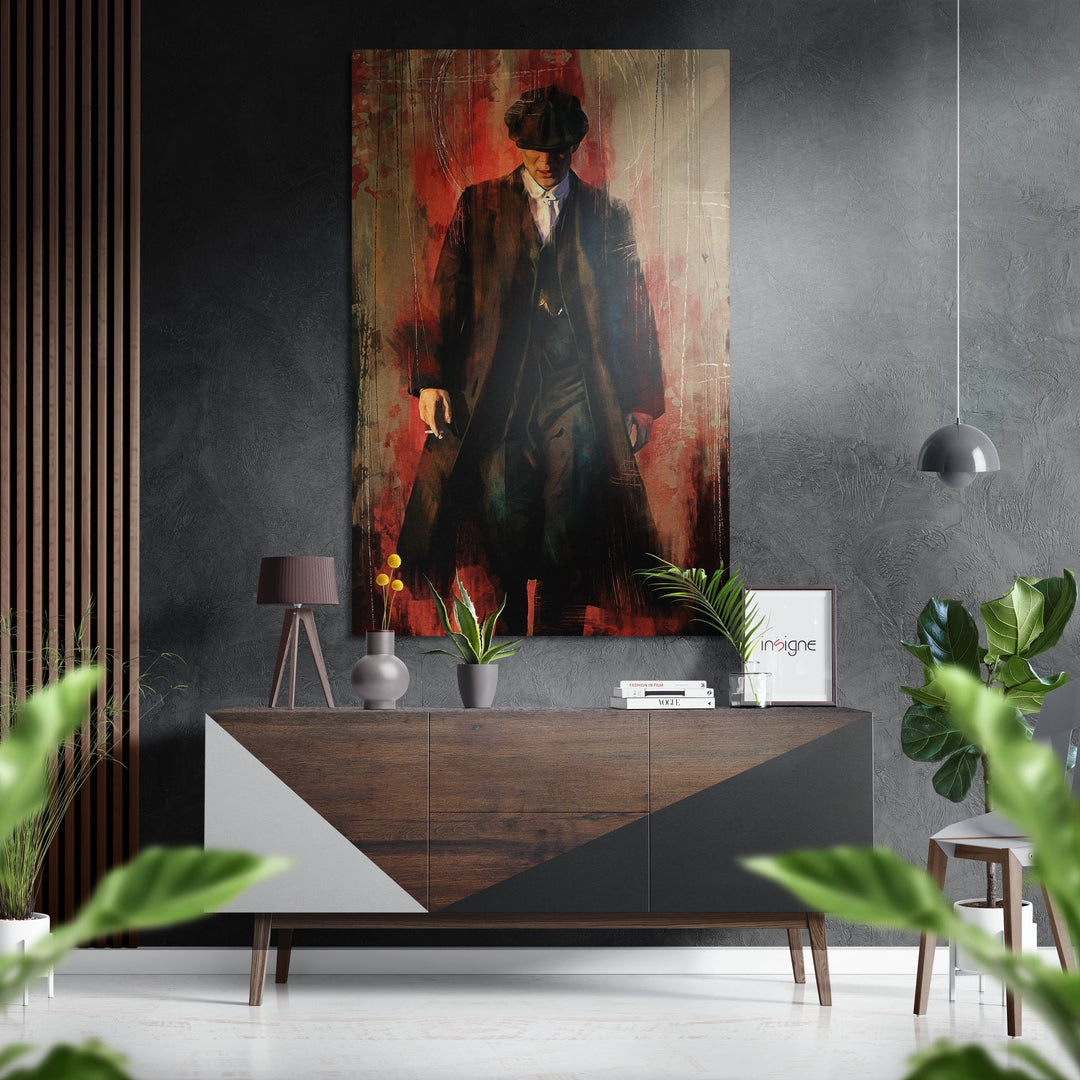 Peaky Blinders Brushed Aluminium Dibond Wall Art.