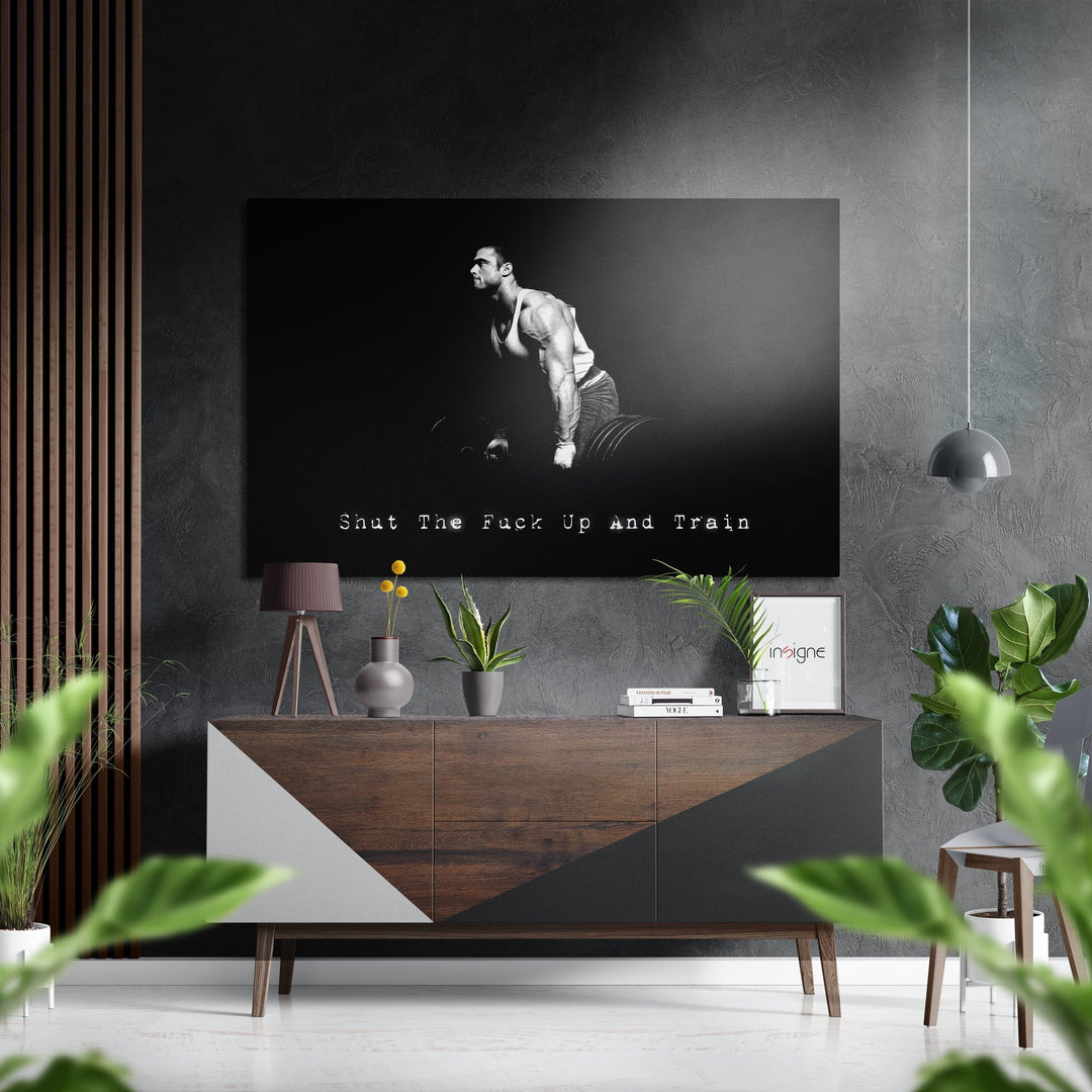 Train Brushed Aluminium Dibond Wall Art.