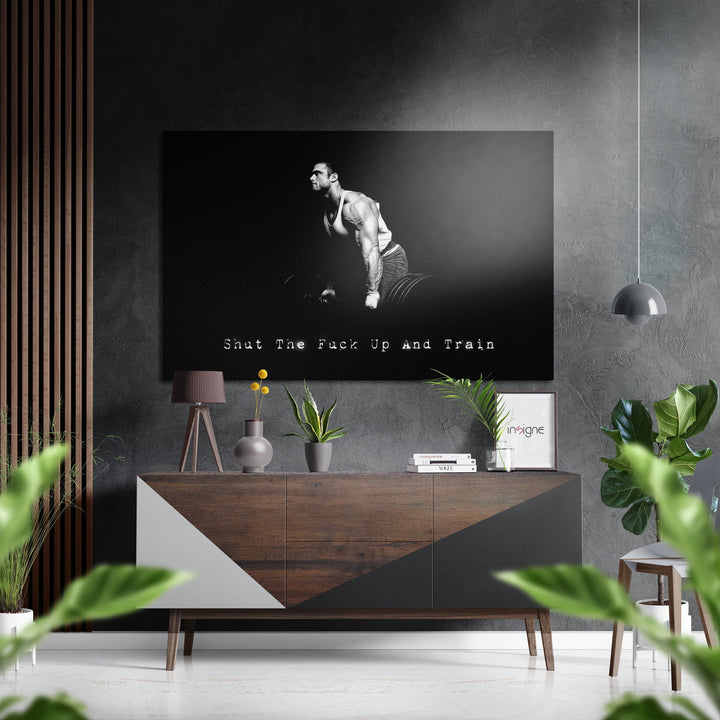 Train Brushed Aluminium Dibond Wall Art.