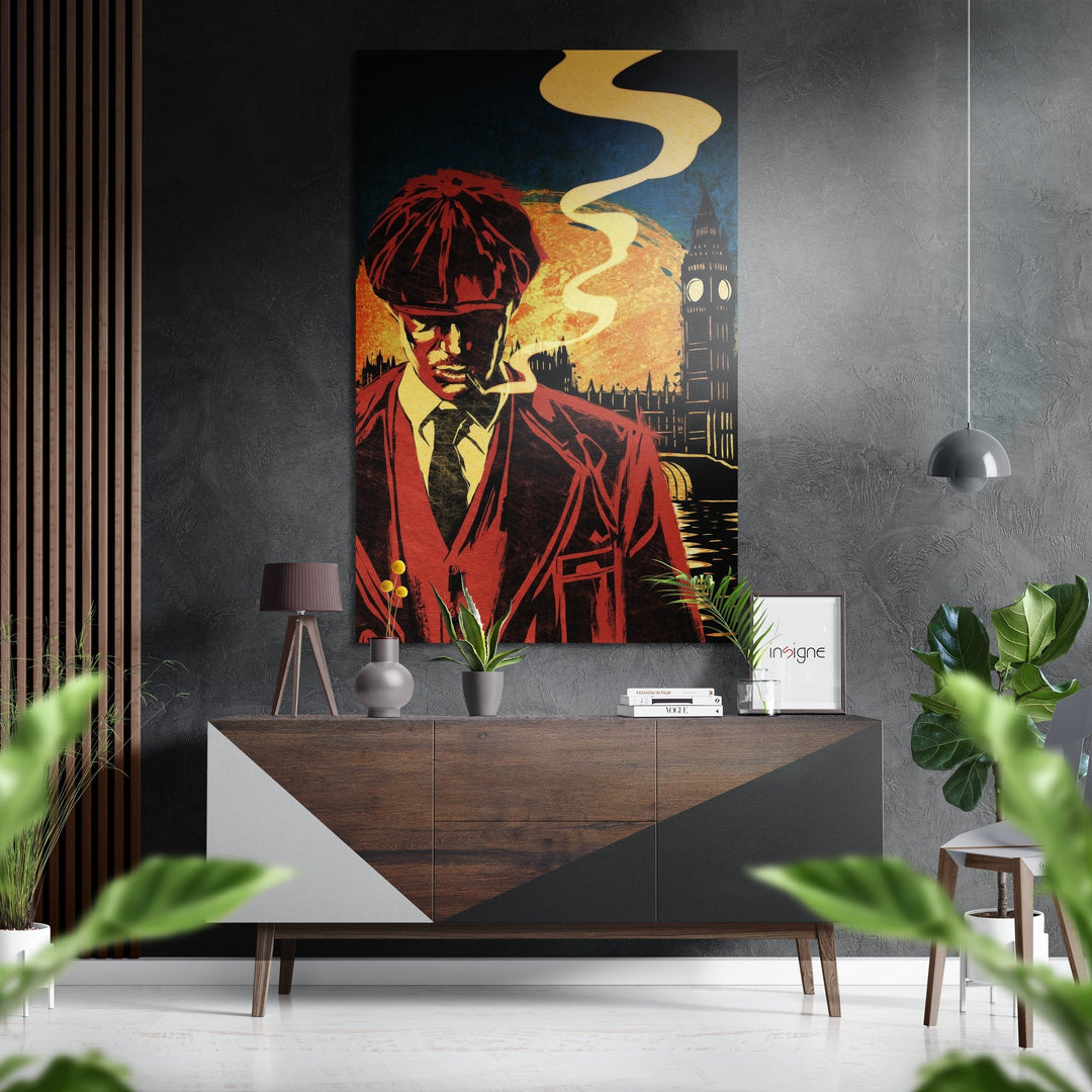 Peaky Blinders Brushed Aluminium Dibond Wall Art.
