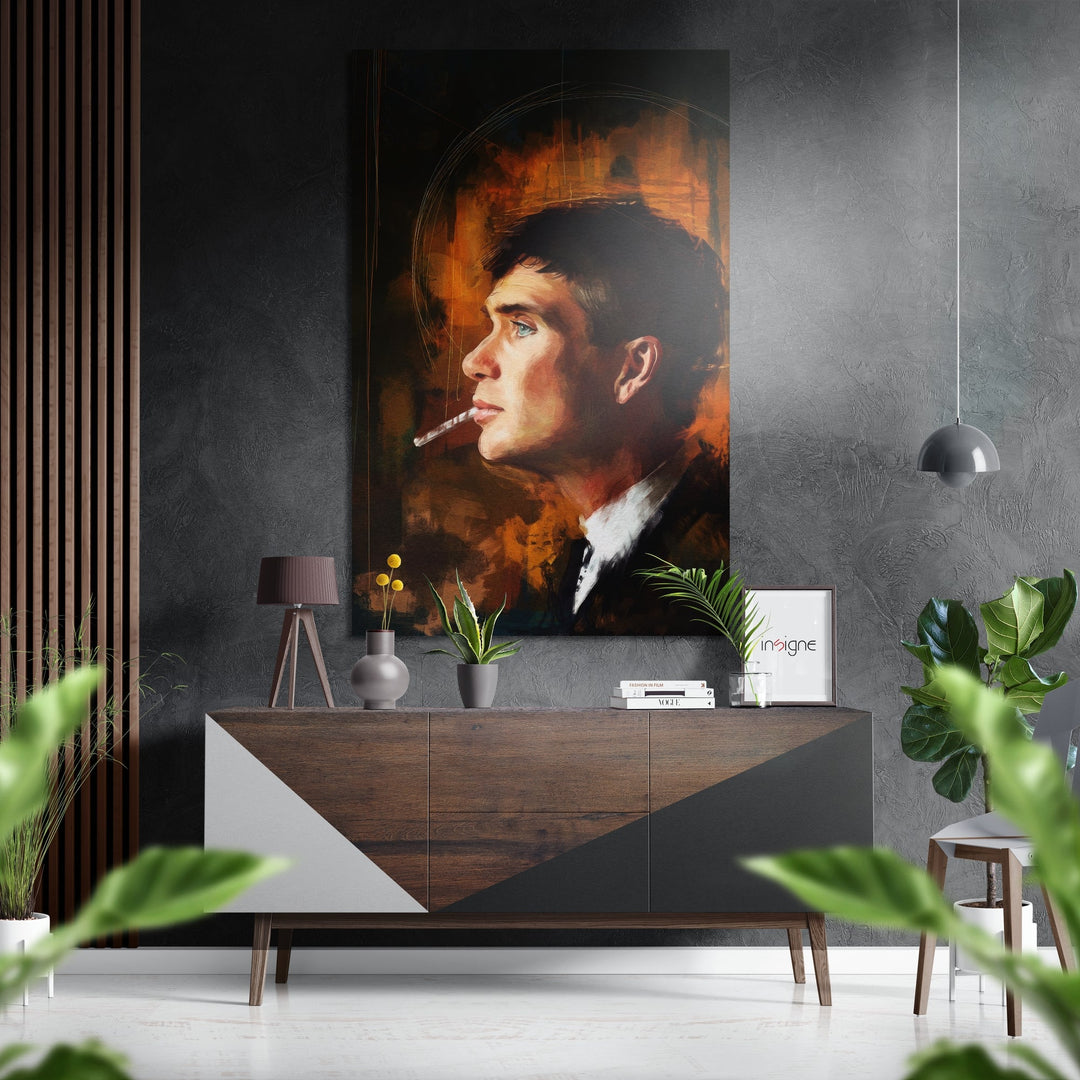 Peaky Blinders Brushed Aluminium Dibond Wall Art.