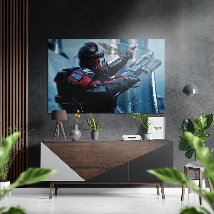 The Bad Batch Brushed Aluminium Dibond Wall Art.