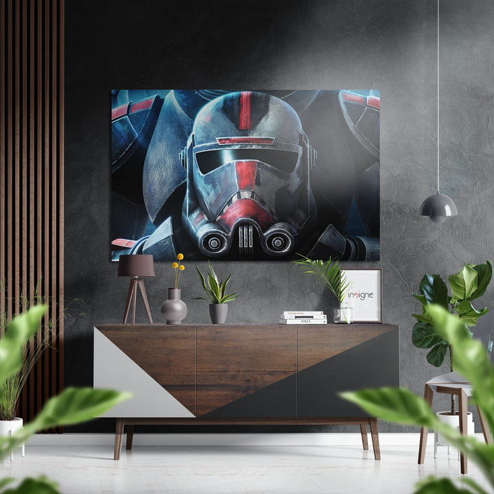 The Bad Batch Brushed Aluminium Dibond Wall Art.
