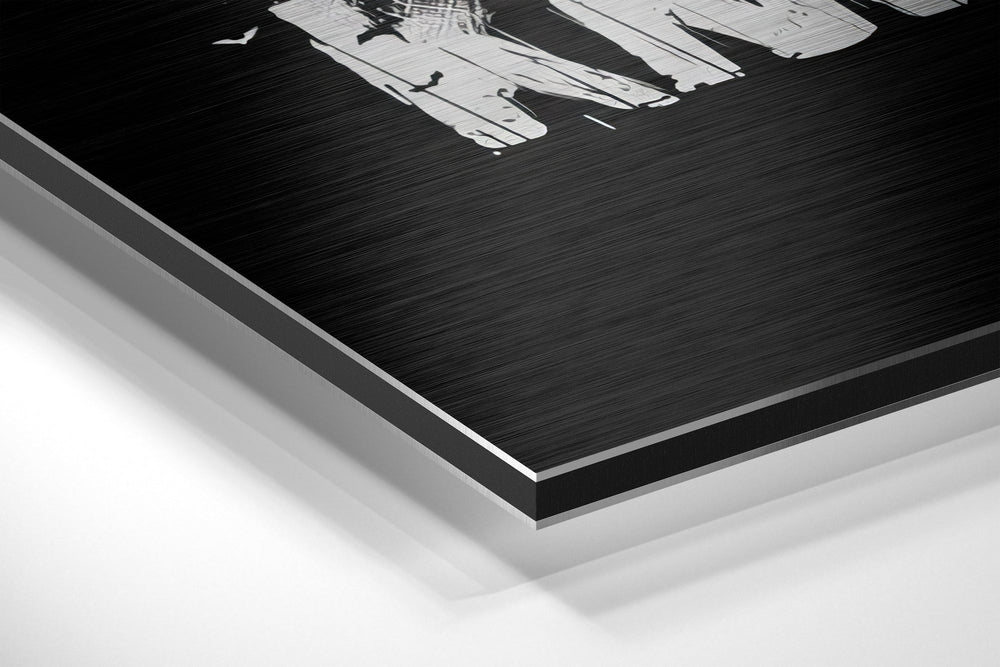 Batman Brushed Aluminium Dibond Wall Art.