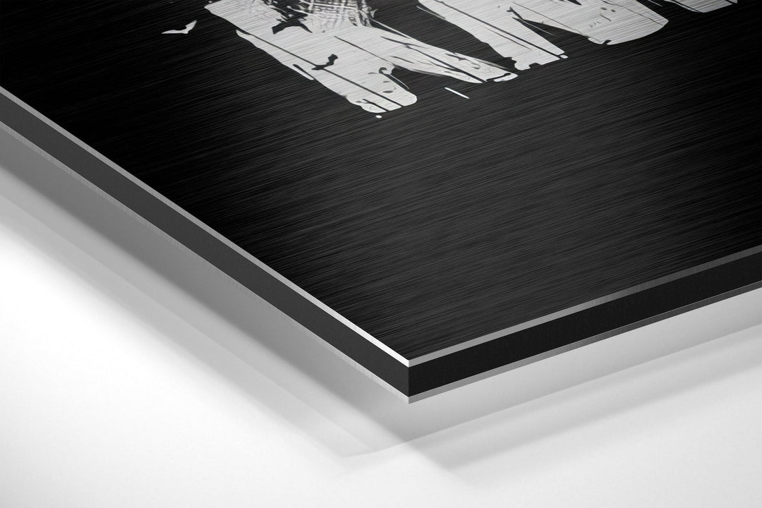 Batman Brushed Aluminium Dibond Wall Art.