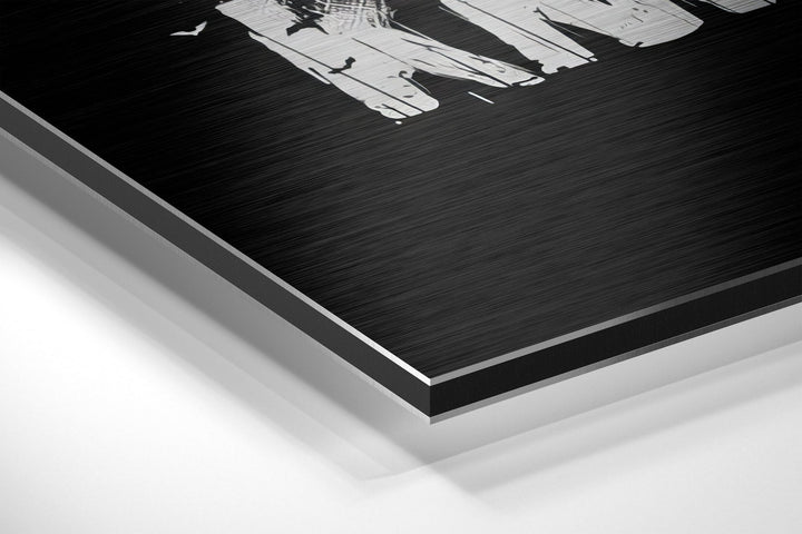 Batman Brushed Aluminium Dibond Wall Art.