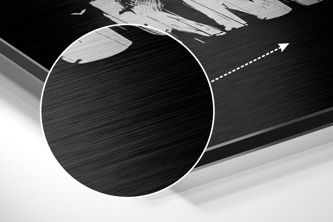 Batman Brushed Aluminium Dibond Wall Art.