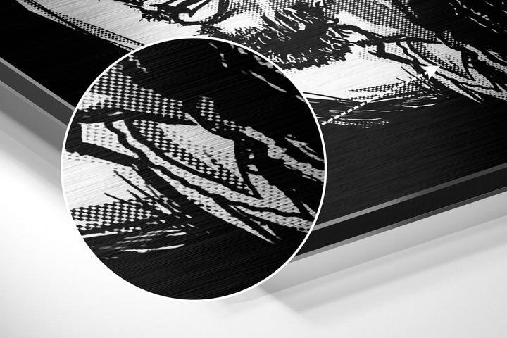 Words of Bob Marley Brushed Aluminium Dibond Wall Art.