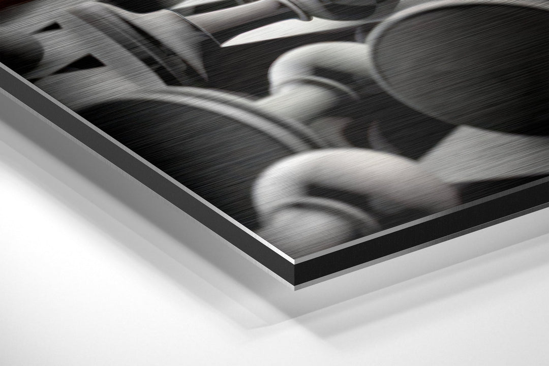 Don’t Stop Brushed Aluminium Dibond Wall Art.