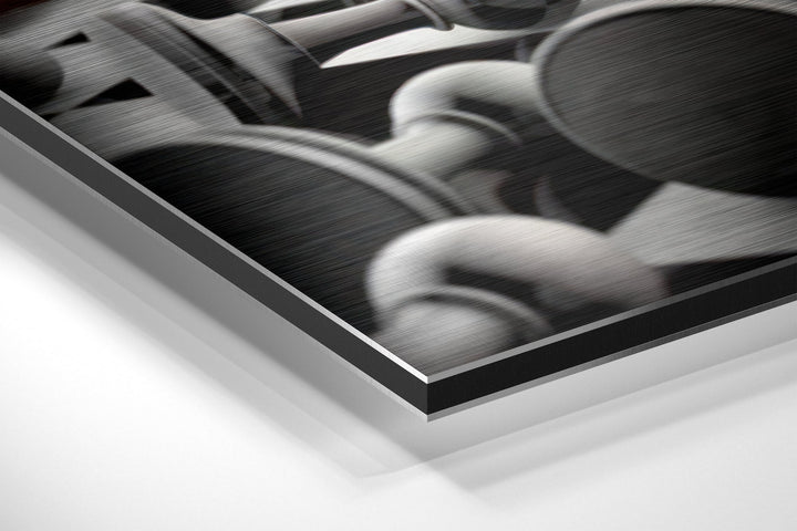 Don’t Stop Brushed Aluminium Dibond Wall Art.