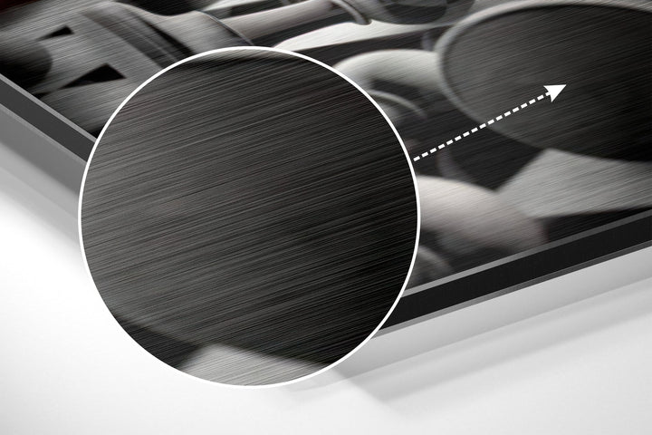 Don’t Stop Brushed Aluminium Dibond Wall Art.