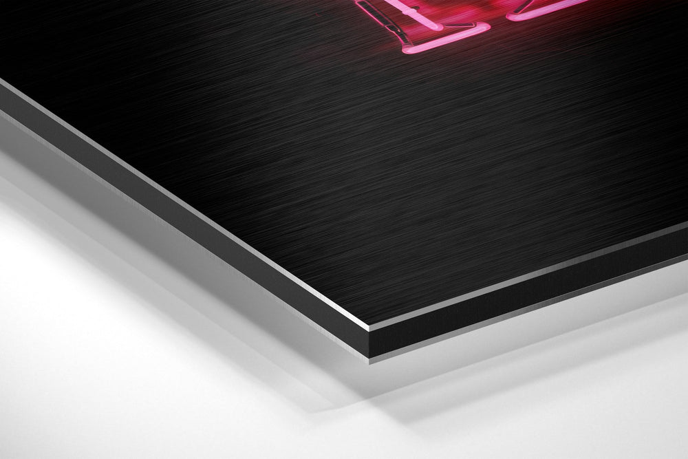 Now Brushed Aluminium Dibond Wall Art.