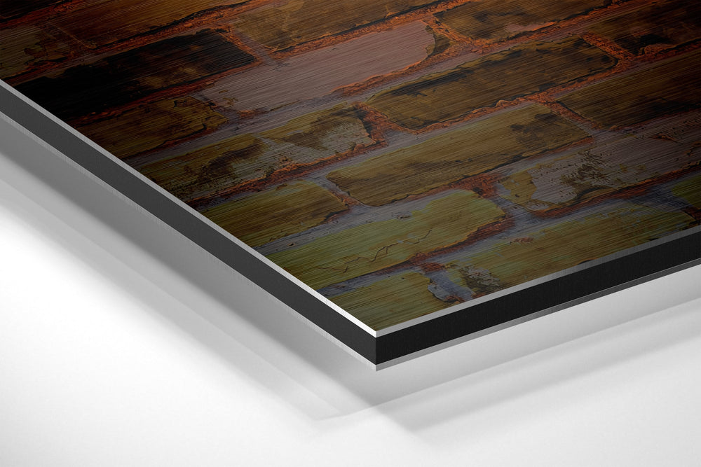 Strive Brushed Aluminium Dibond Wall Art.