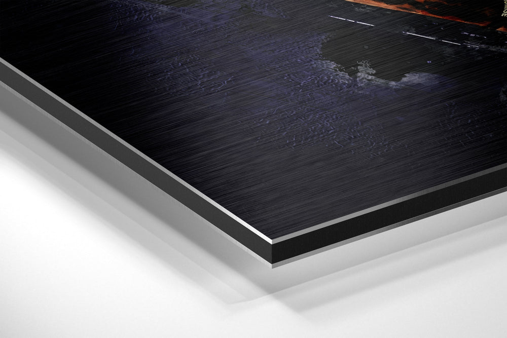 LeBron James Brushed Aluminium Dibond Wall Art.