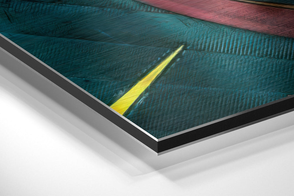 LeBron James Brushed Aluminium Dibond Wall Art.