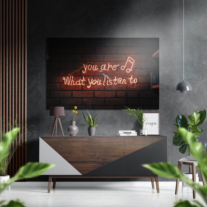“You are” Brushed Aluminium Dibond Wall Art.