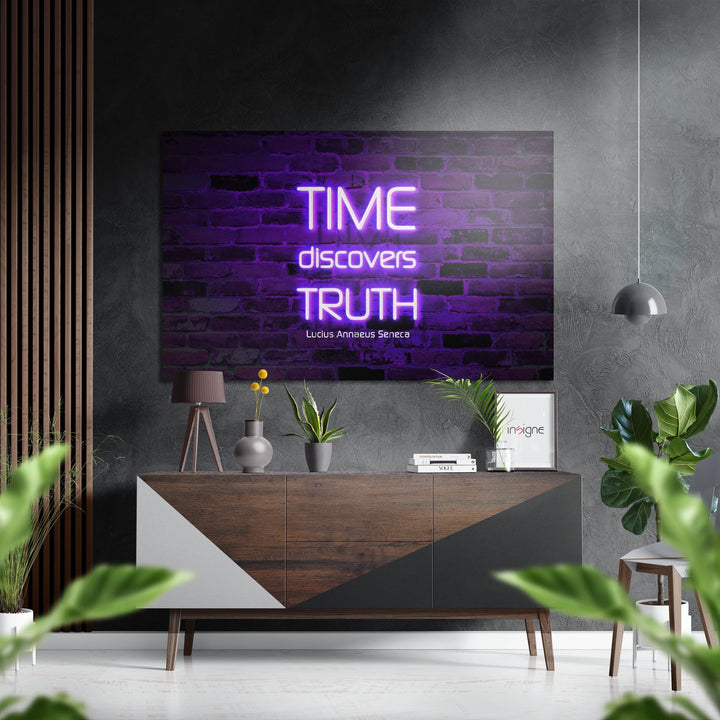Truth Brushed Aluminium Dibond Wall Art.