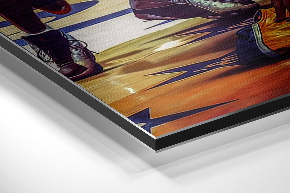 Respect for Kobe Brushed Aluminium Dibond Wall Art.
