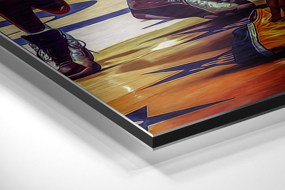 Respect for Kobe Brushed Aluminium Dibond Wall Art.