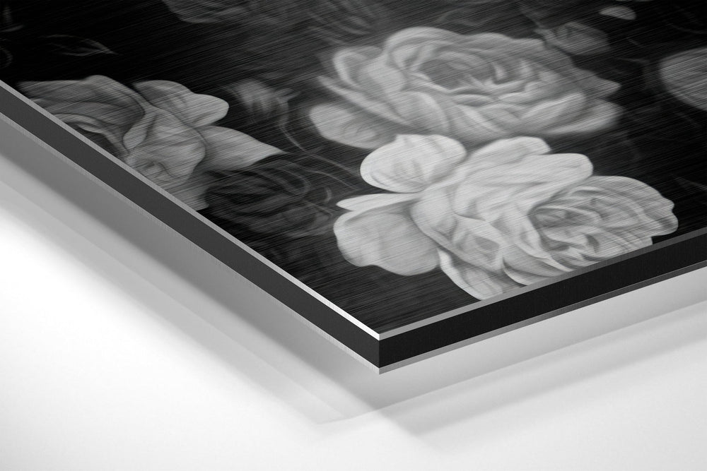 Skull Brushed Aluminium Dibond Wall Art.