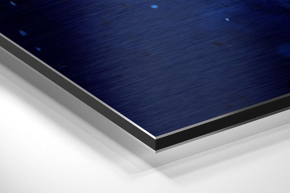 Messi Brushed Aluminium Dibond Wall Art.