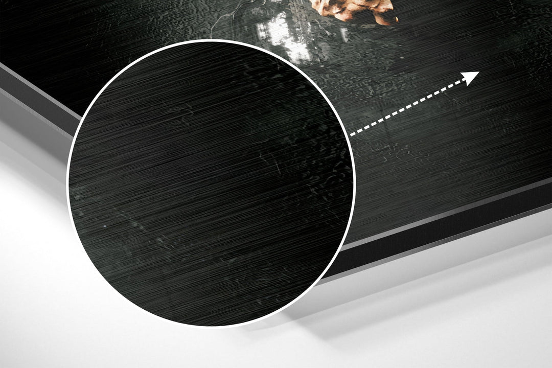 Ronaldo Brushed Aluminium Dibond Wall Art.