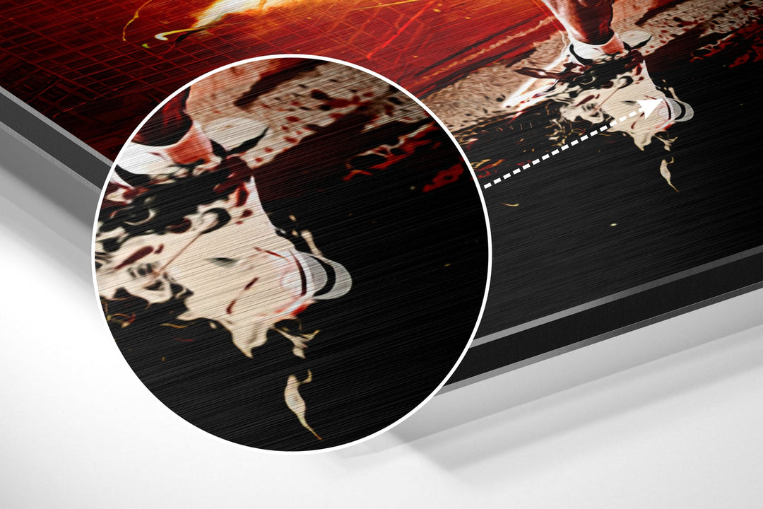 Jordan Brushed Aluminium Dibond Wall Art.