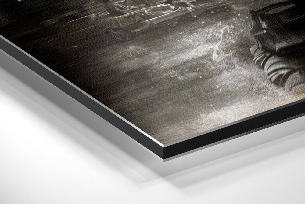 Batman Brushed Aluminium Dibond Wall Art.