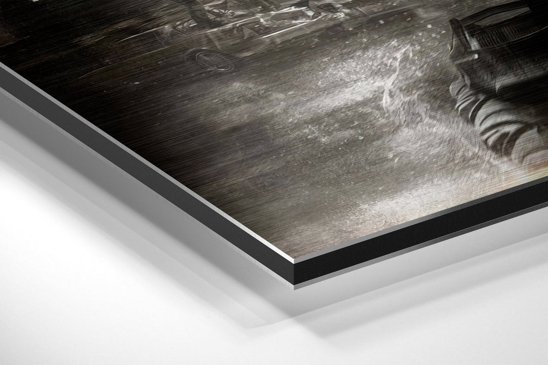 Batman Brushed Aluminium Dibond Wall Art.