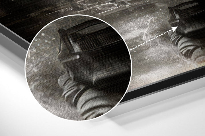 Batman Brushed Aluminium Dibond Wall Art.