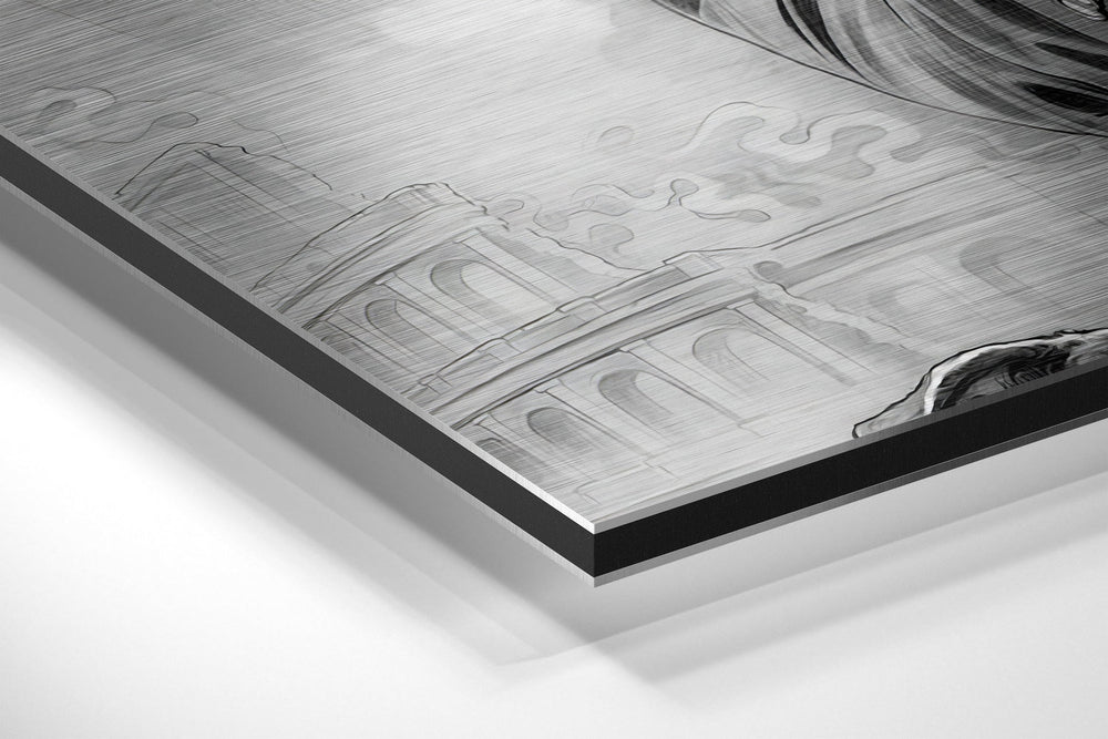 John Wick Brushed Aluminium Dibond Wall Art.