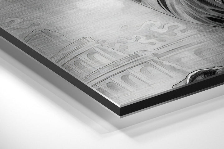 John Wick Brushed Aluminium Dibond Wall Art.