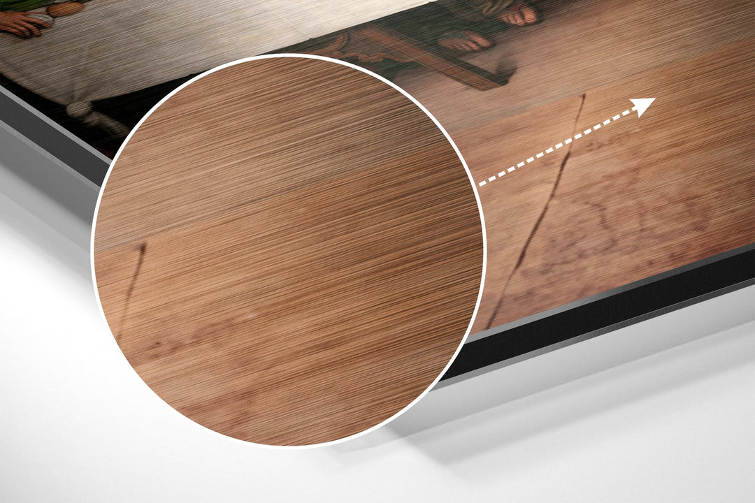 Last Supper Brushed Aluminium Dibond Wall Art.