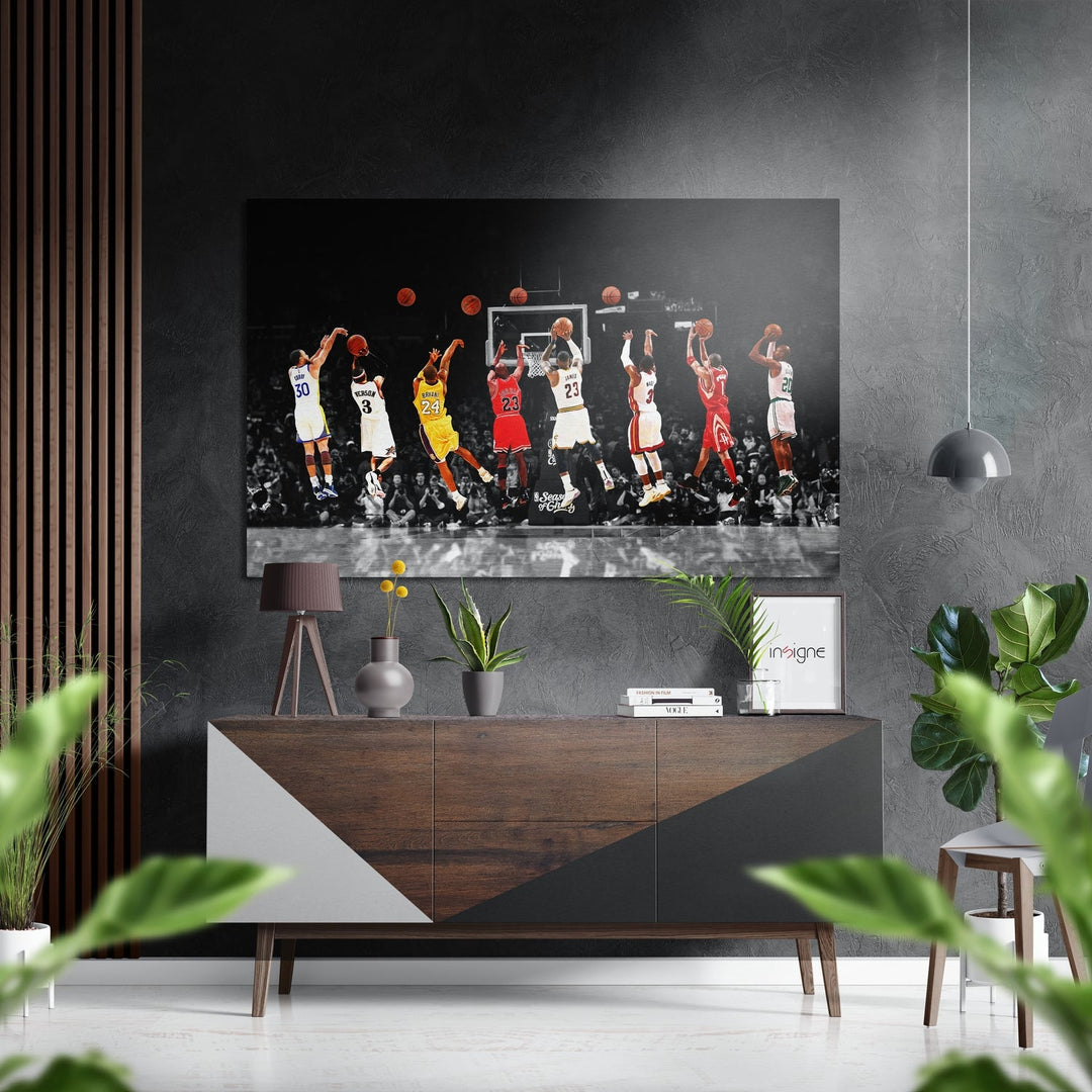 All Star Brushed Aluminium Dibond Wall Art.