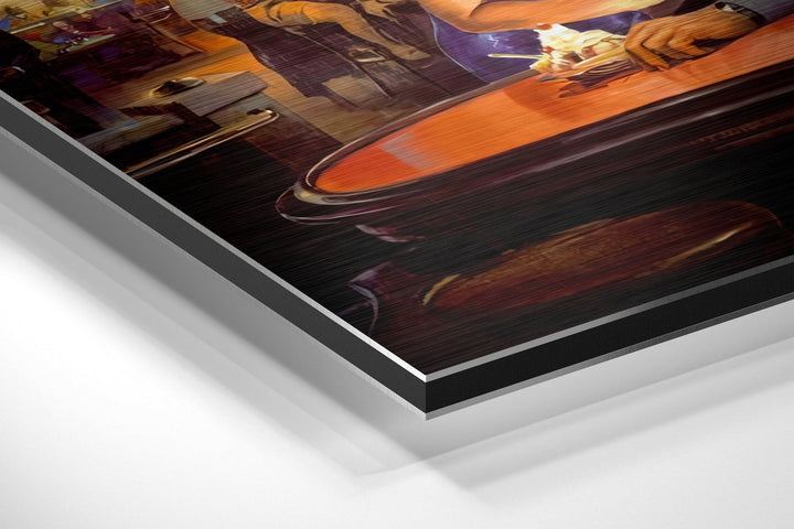 Marilyn, Elvis, Humphrey, James Brushed Aluminium Dibond Wall Art.