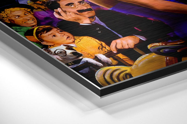 Marilyn at Amuse Park Brushed Aluminium Dibond Wall Art.