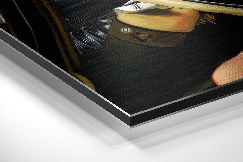 Marilyn Monroe Brushed Aluminium Dibond Wall Art.