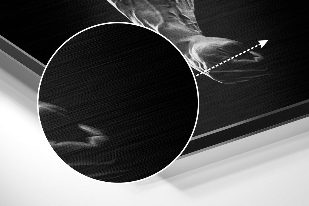 No More Excuses Brushed Aluminium Dibond Wall Art.